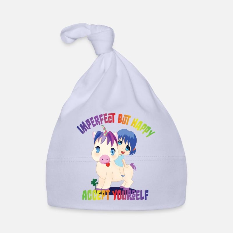 Dessin animé de l’acceptation de soi de la licorne Bonnet bio Bébé