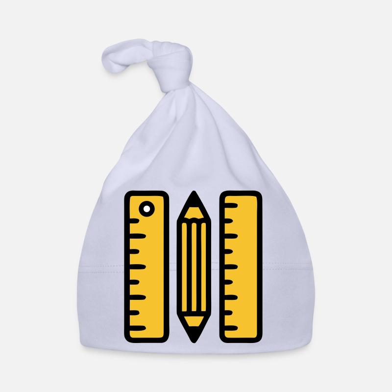 Pen Rulers Drawing Architecture Organic Baby Cap