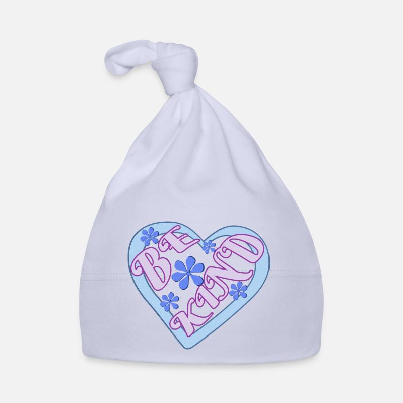 Soyez gentil - Bonnet bio Bébé - ciel