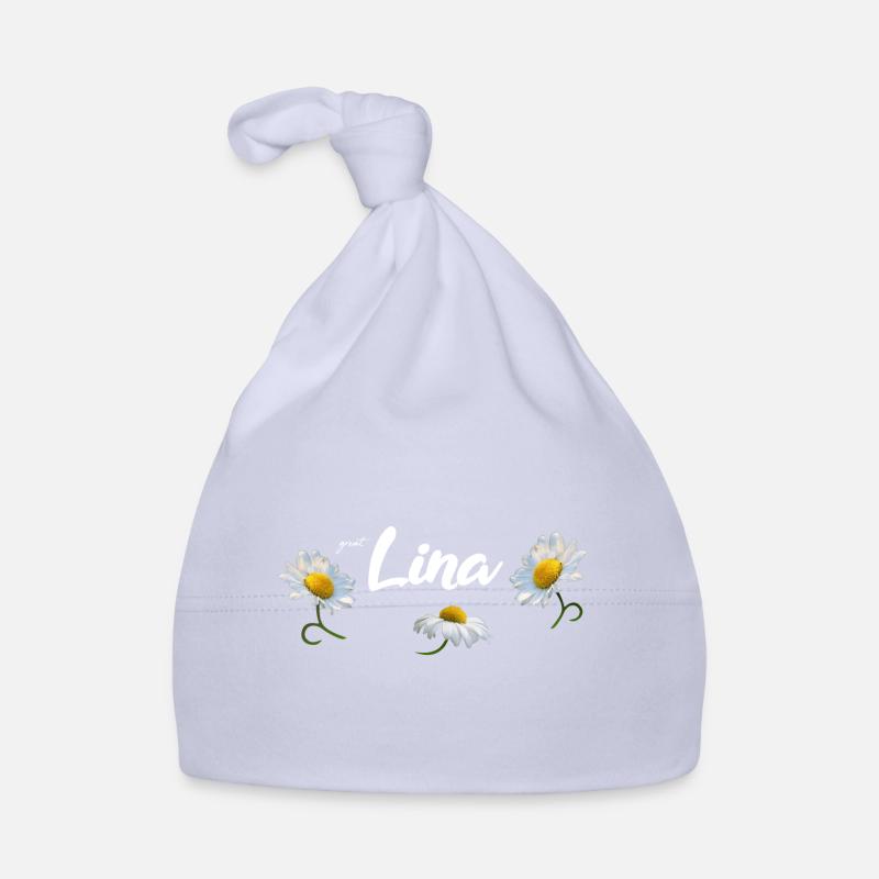 Lina Anniversaire Lina - Bonnet bio Bébé - ciel