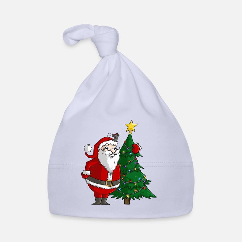 Niedlicher Comic Weihnachtsmann Baby Bio-Mütze