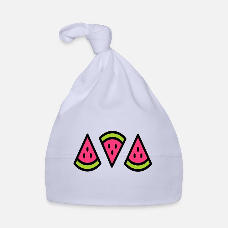 pastèque douce fruit de l'été - Bonnet bio Bébé - ciel