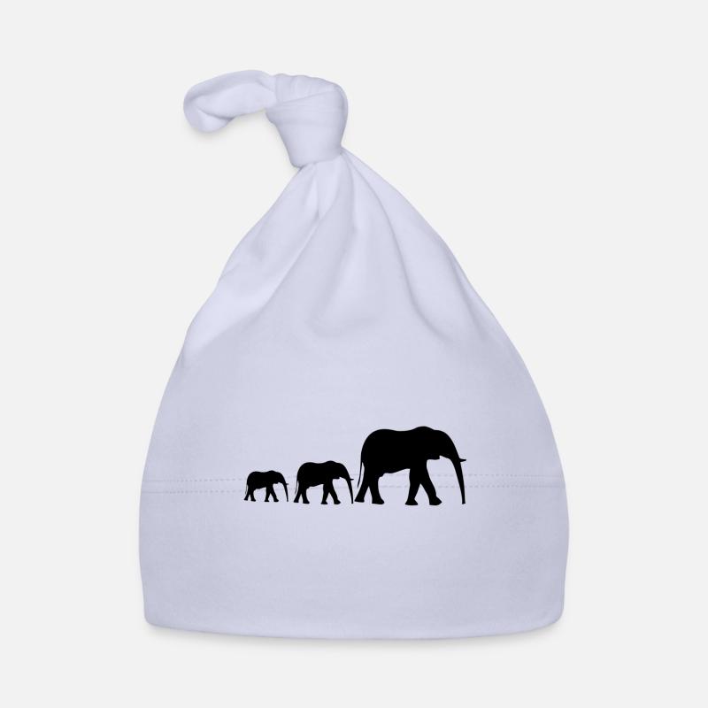 Elefantenfamilie Baby Bio-Mütze