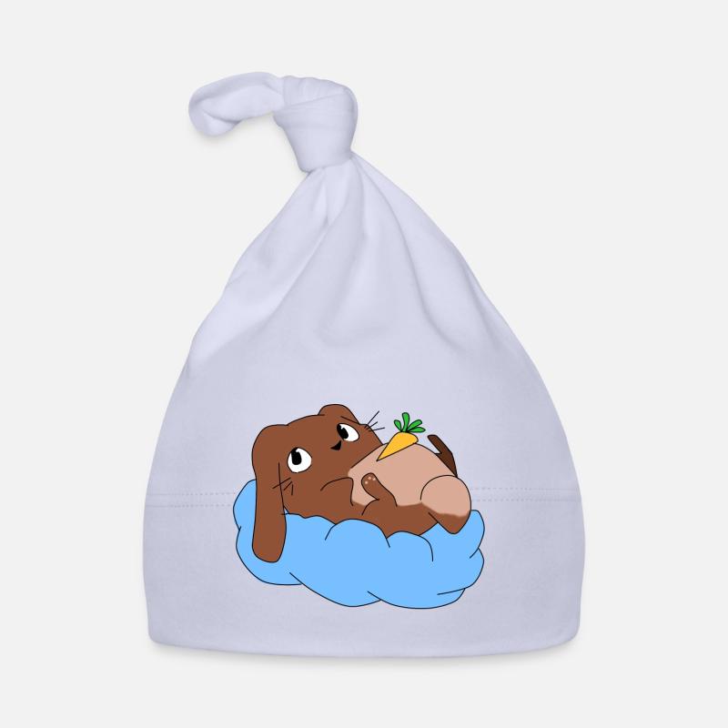Hasi sur le nuage - Bonnet bio Bébé - ciel