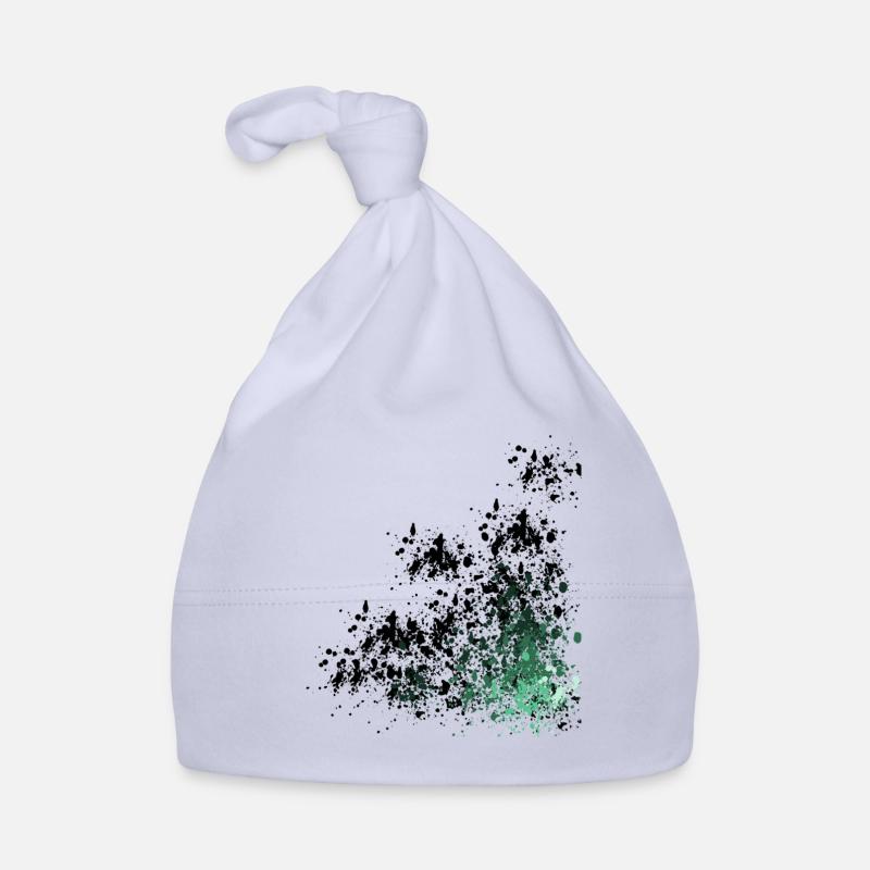 Camouflage Pattern Speck Design - Organic Baby Cap - sky