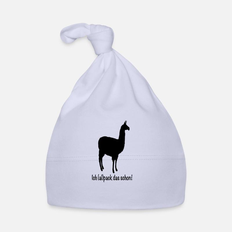 Paquet d'alpaga - Bonnet bio Bébé - ciel