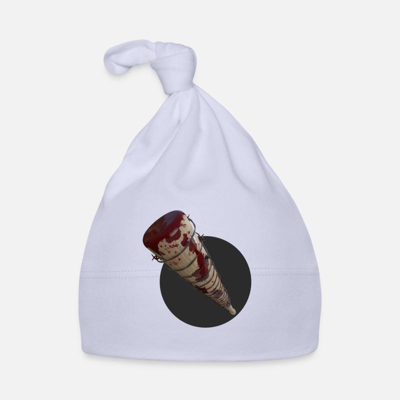 Baseball bat with barbed wire - Organic Baby Cap - sky