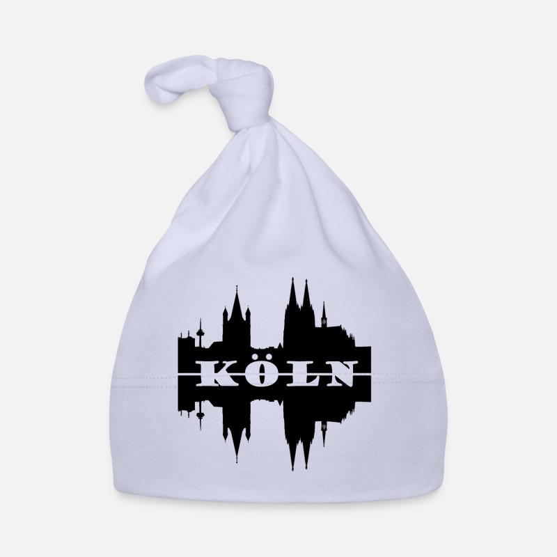 Koeln skyline silhouette Organic Baby Cap