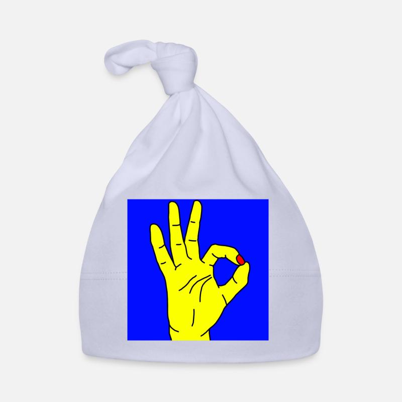 ok bleu Bonnet bio Bébé