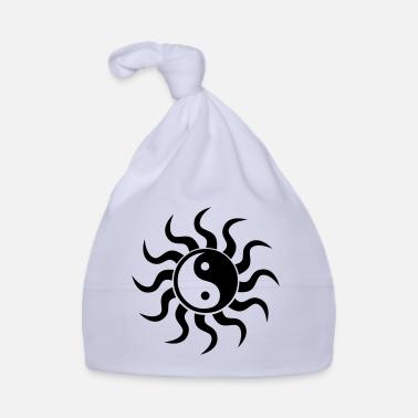 Vettore Yin Yang Cappellino ecologico per neonato