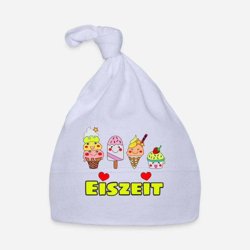 Eiszeit Eis Süßes Sommer Eis Shirt - Baby Bio-Mütze - Sky
