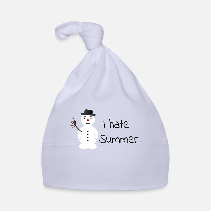 Ich hasse den Sommer, schmelzender Schneemann Baby Bio-Mütze