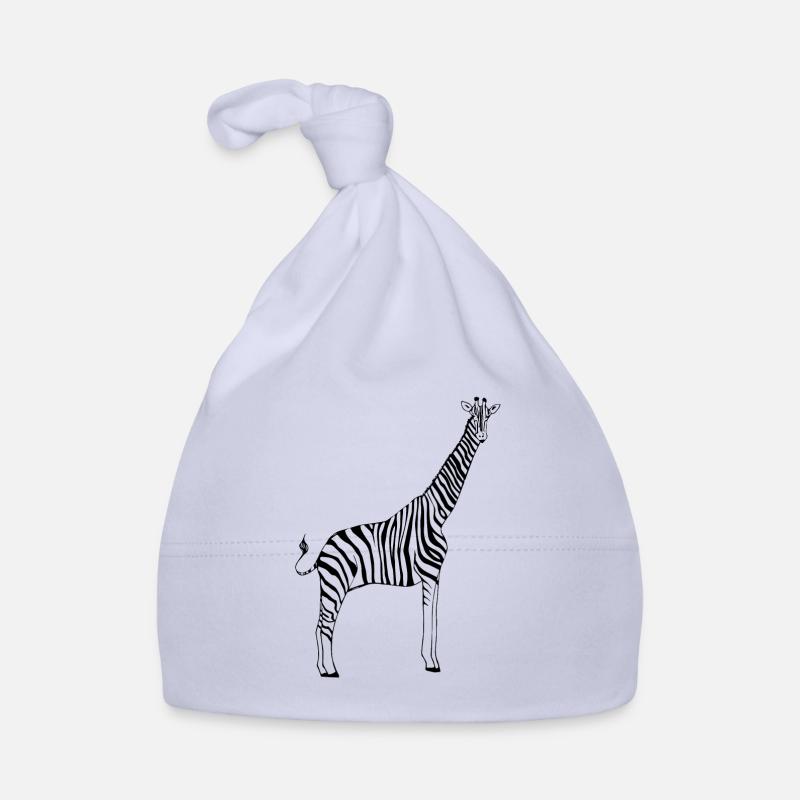 zebra giraffe - Baby Bio-Mütze - Sky