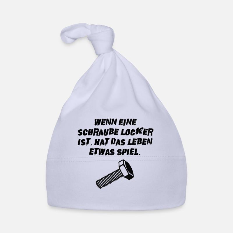 Schraube locker Lustig Geschenk Idee Baby Bio-Mütze
