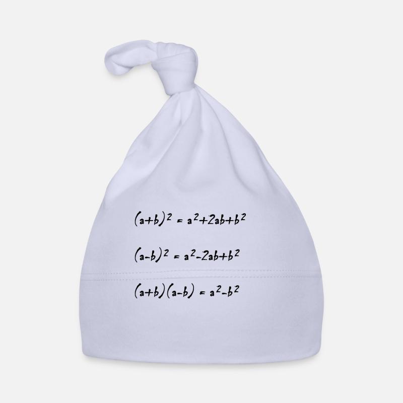 Formules binomiques Mathématiques Design Idée cadeau Bonnet bio Bébé