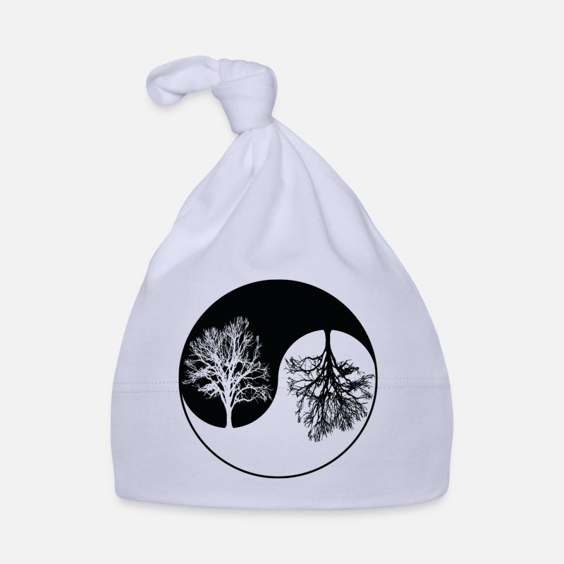 Ying-Yang-Baum Baby Bio-Mütze