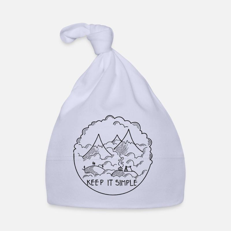 Keep it Simple Clouds Mountain Camping Baby Bio-Mütze
