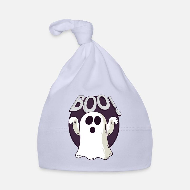 AM 04 halloween b - Bonnet bio Bébé - ciel