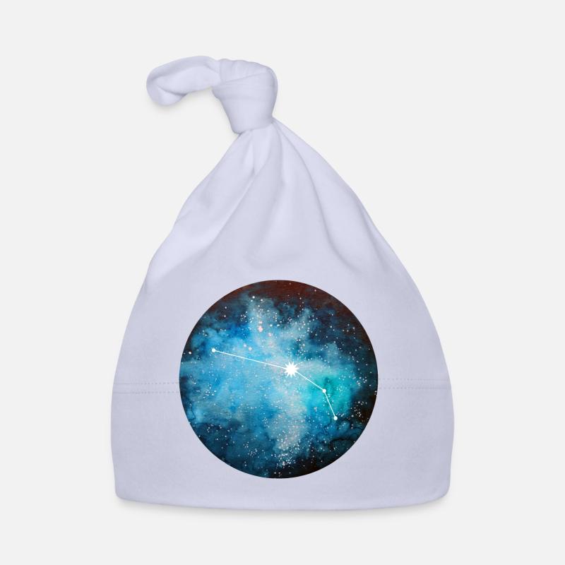 signe astrologique Bélier - Bonnet bio Bébé - ciel