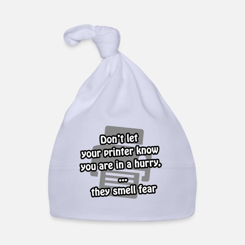 Drucker Angst | lustig - Geschenkidee Baby Bio-Mütze