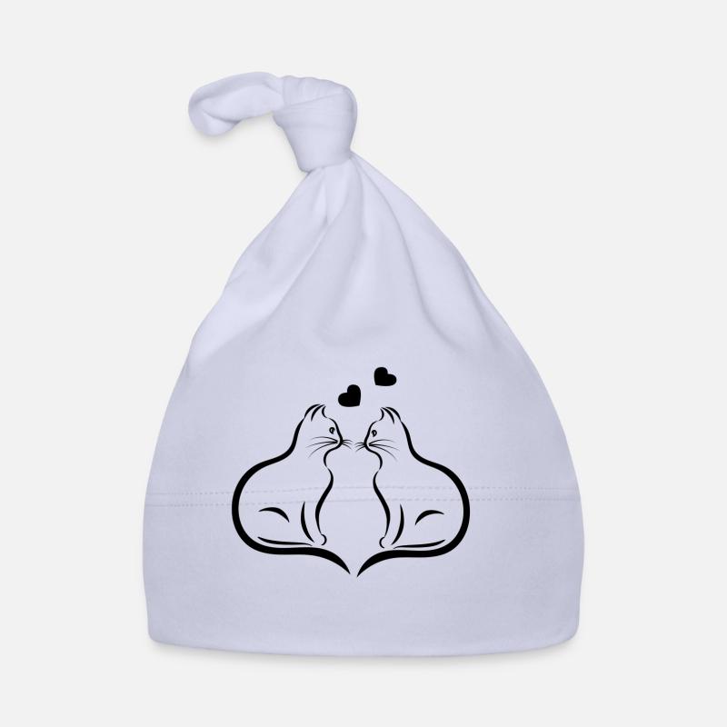 Zwei Katzen Baby Bio-Mütze
