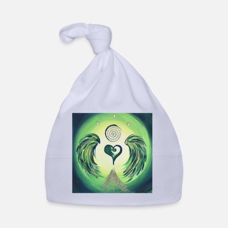 Ange du cœur de la résolution des traumatismes - Bonnet bio Bébé - ciel
