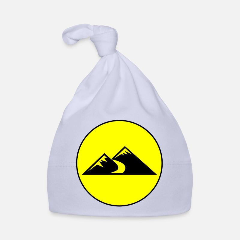 Berge Icon Kreis Baby Bio-Mütze