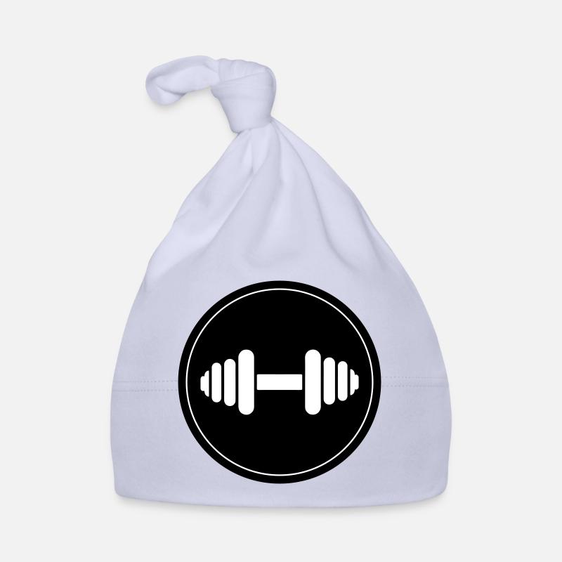 Dumbbell weights icon Organic Baby Cap