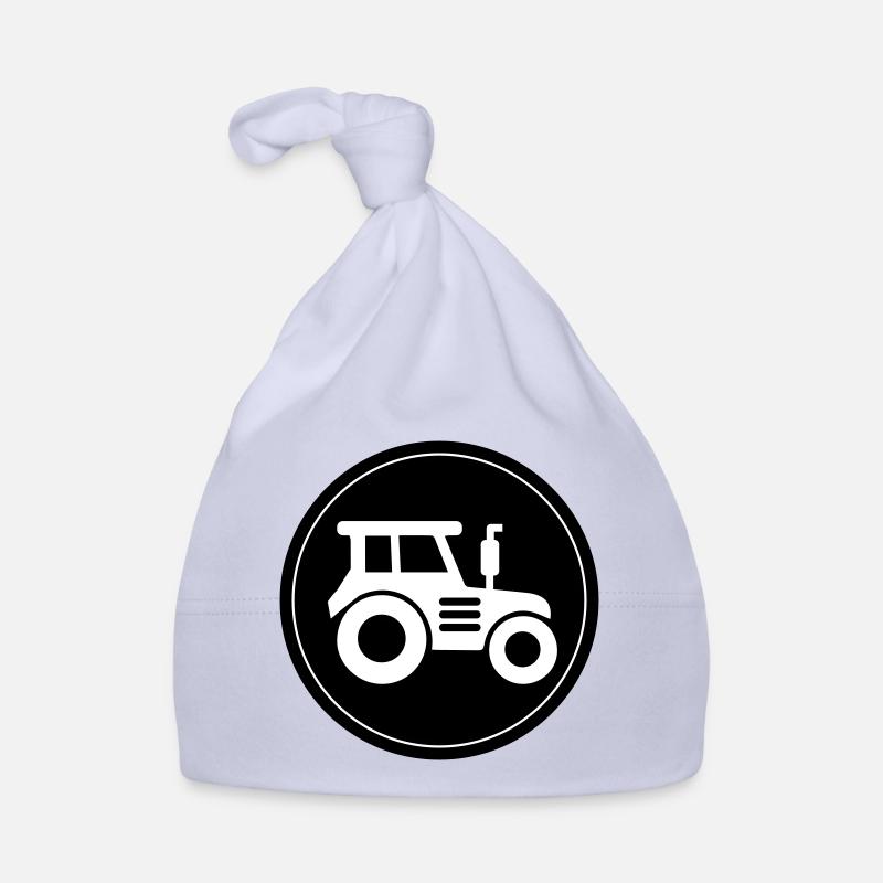 Cercle d’icônes de tracteur Bonnet bio Bébé