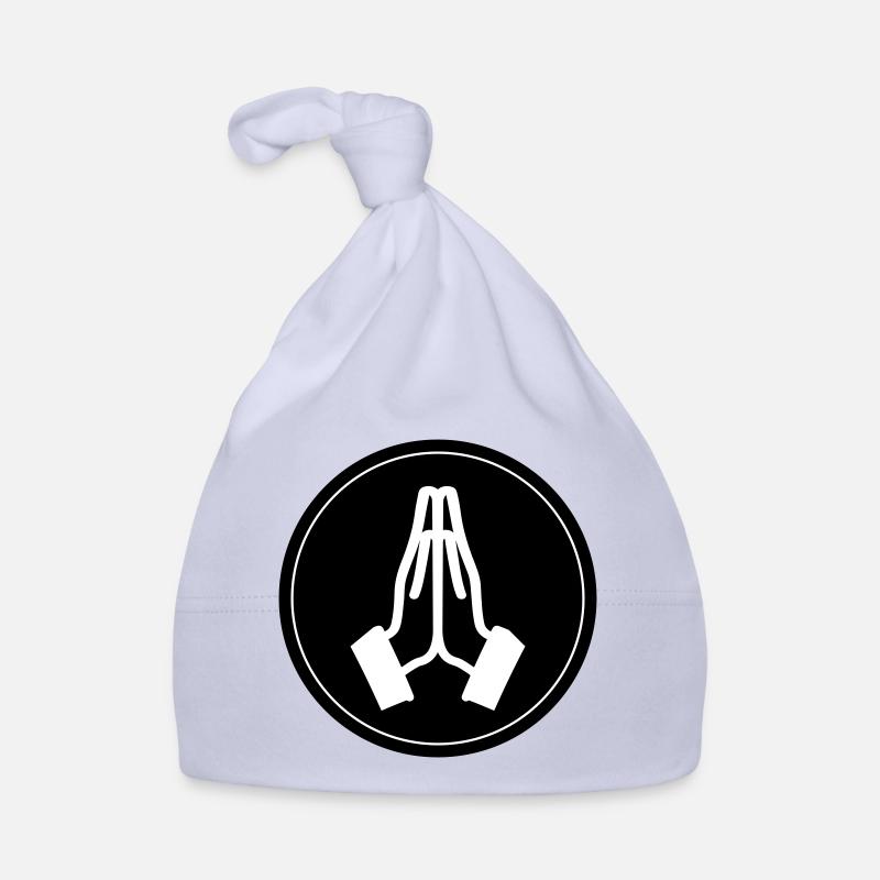 Pray Hands Circle Organic Baby Cap