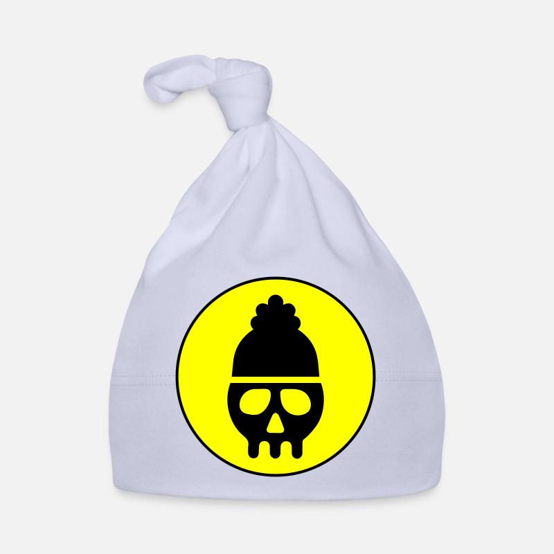 Skull head icon Organic Baby Cap