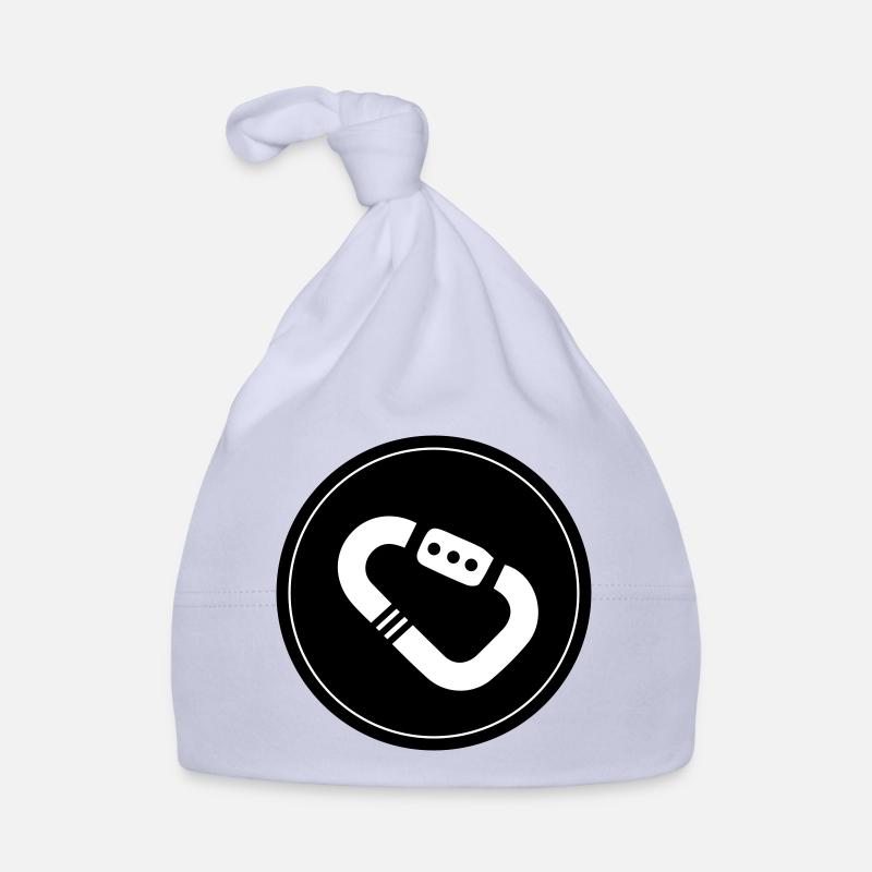 Climbing equipment carabiner circle Organic Baby Cap