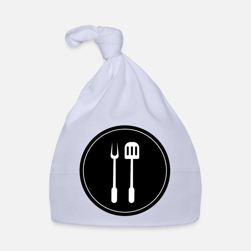 Grill tongs cricket symbol Organic Baby Cap