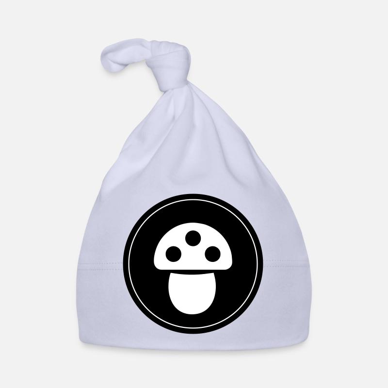 Mushrooms Symbol Organic Baby Cap