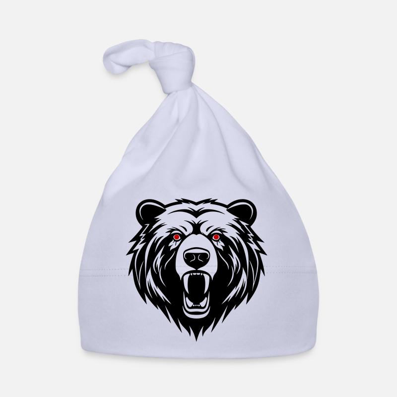Bear Head Organic Baby Cap