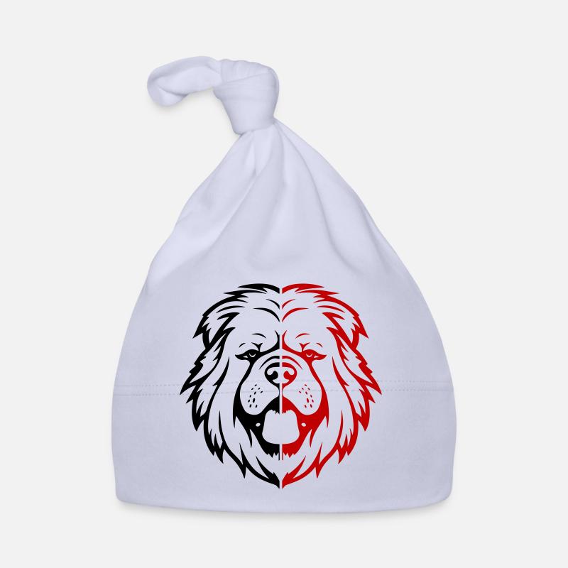 Tête de chien Chow Chow Bonnet bio Bébé