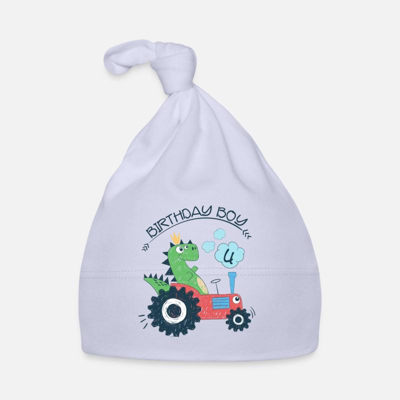 Quatrième anniversaire garçon cadeau Dino 4e 4e Bonnet bio Bébé