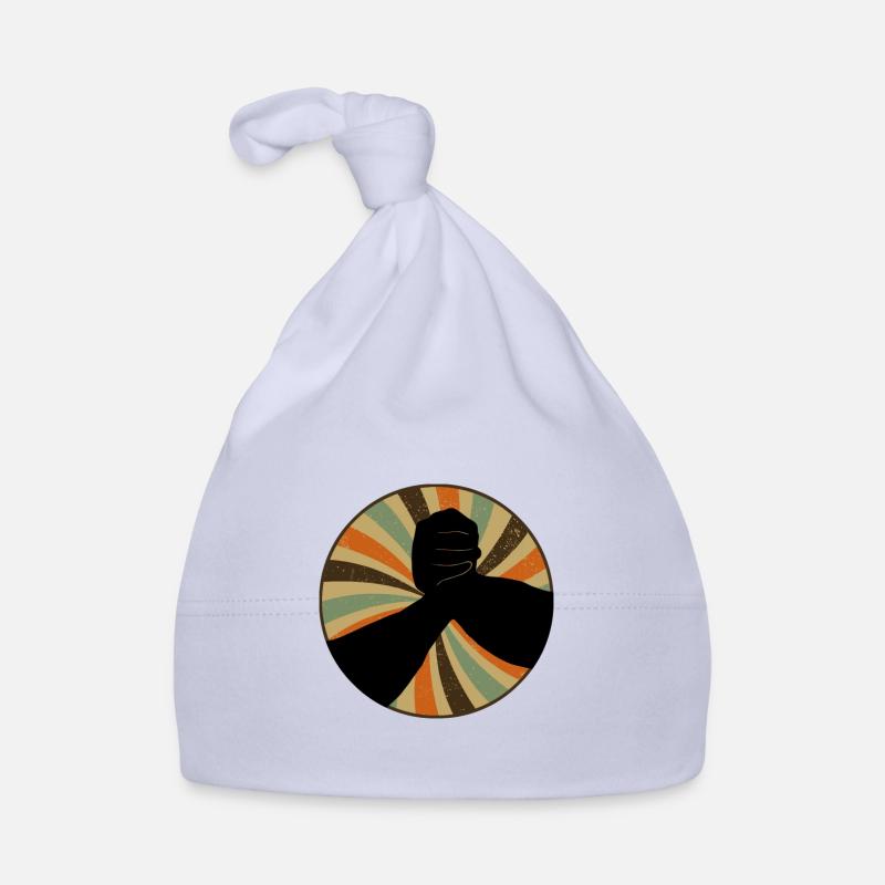 Starker Mann Armdrücken Baby Bio-Mütze