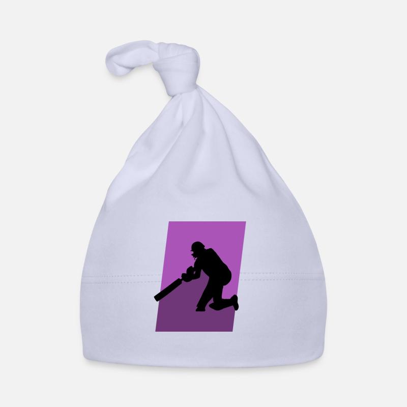 Cricket Pitcher Cricketer Organic Baby Cap