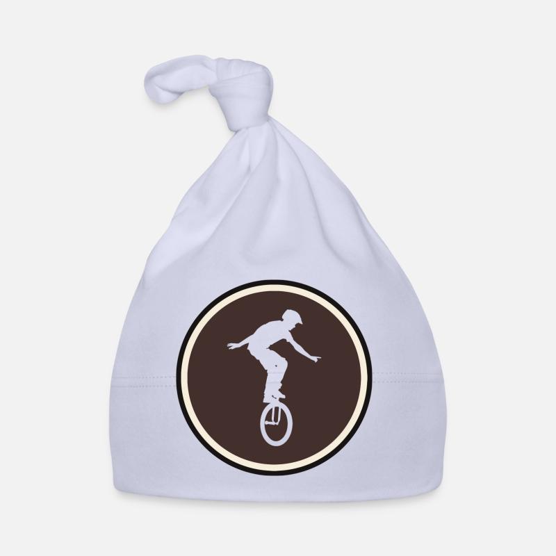 Monocycle Monocycliste Cirque - Bonnet bio Bébé - ciel