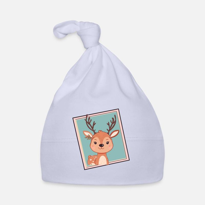 Deer Deer Antlers Organic Baby Cap