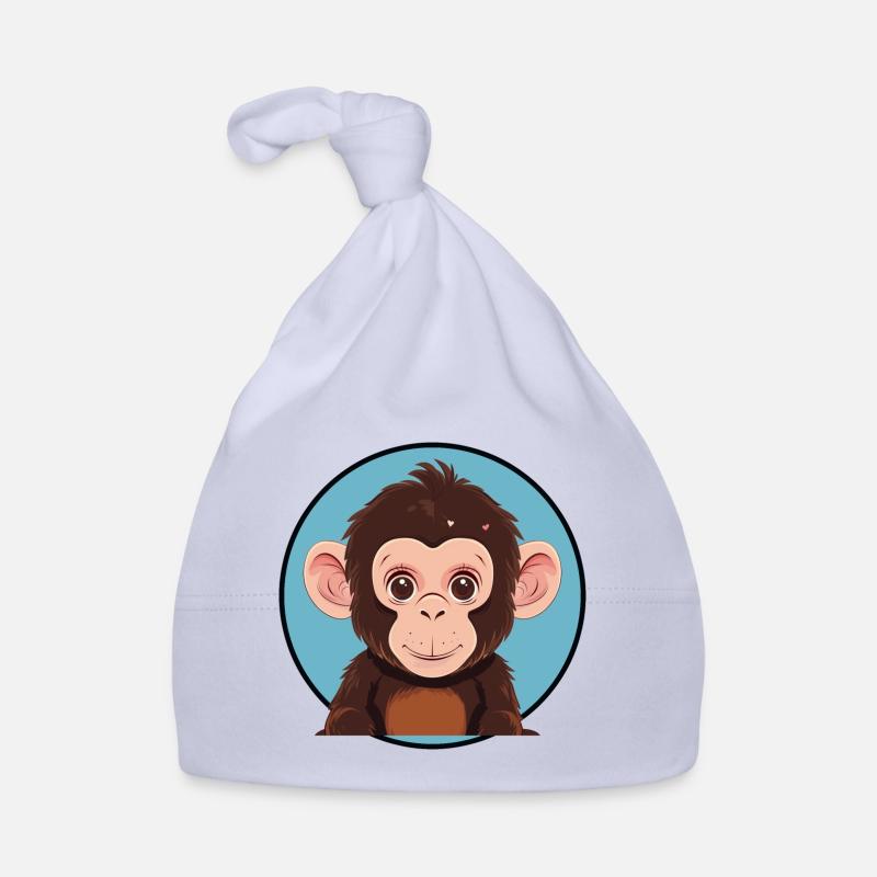 Affe Affen Affengesicht Baby Bio-Mütze