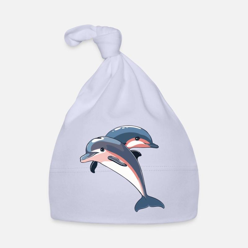 Delfin Meeresbewohner Meerestier Baby Bio-Mütze