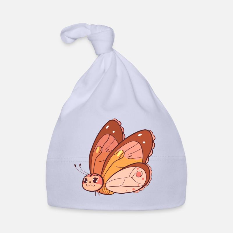 Papillon Printemps Animaux Bonnet bio Bébé