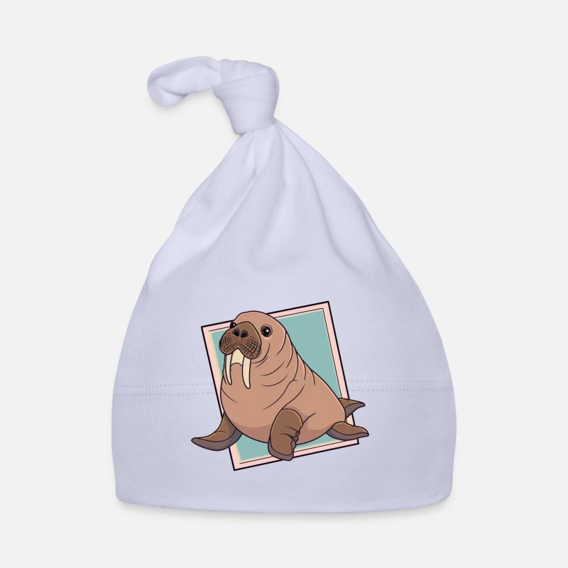 Seelöwe Walross Baby Bio-Mütze