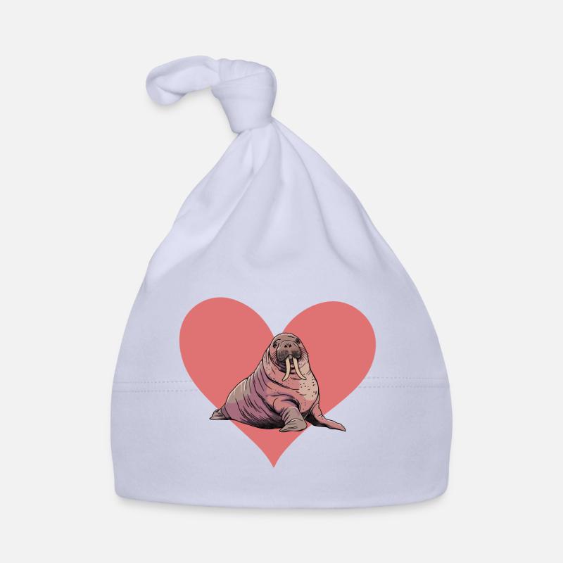 Walross Meerestier Meerestiere Baby Bio-Mütze