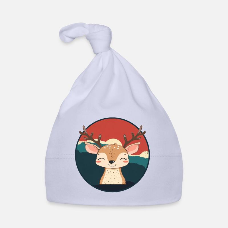 Deer Moose Deer Organic Baby Cap
