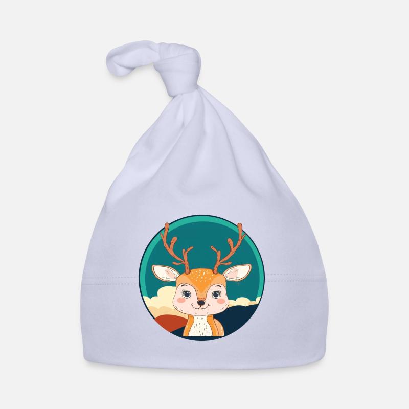 Hirschgeweih Elch Rehkitz Baby Bio-Mütze