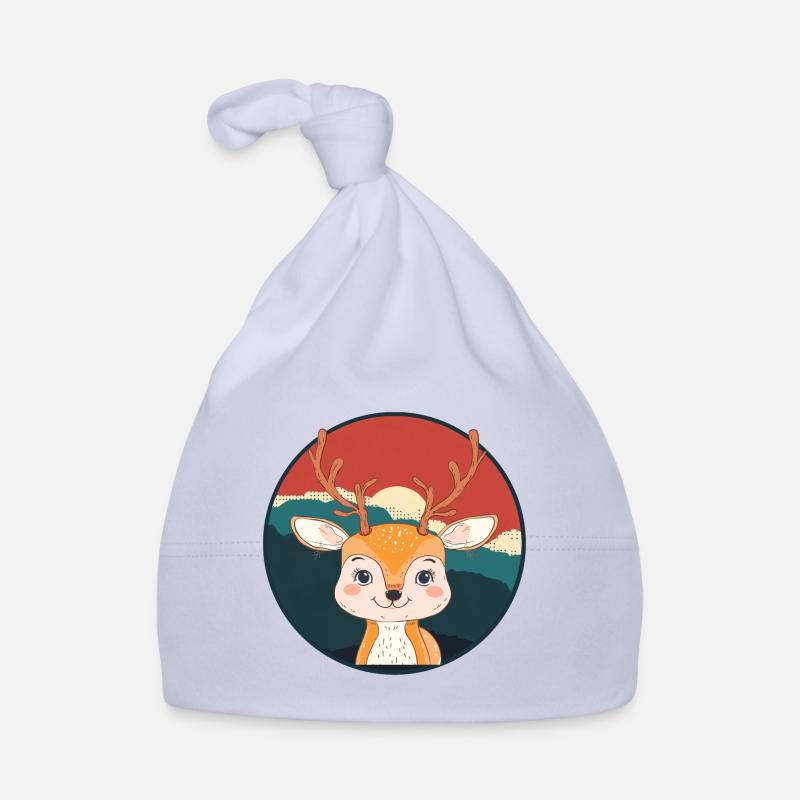 Hirschgeweih Elch Baby Bio-Mütze