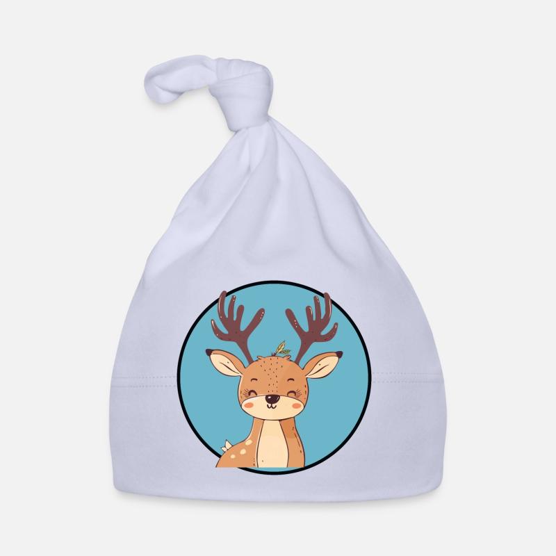 Hirschgeweih Hirsch Waldbewohner Baby Bio-Mütze